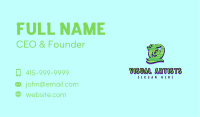 Green Graffiti Art Number 0 Business Card Image Preview