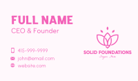 Pink Lotus Flower Business Card Image Preview