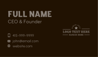 Rustic Star Wordmark Business Card Image Preview