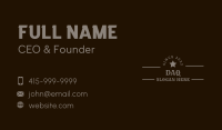 Rustic Star Wordmark Business Card Image Preview
