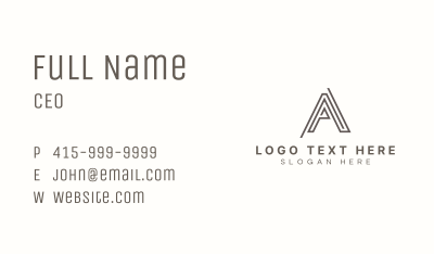 Professional Business Letter A Business Card Image Preview