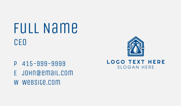 Wrench Pipe House Repair Business Card Design Image Preview
