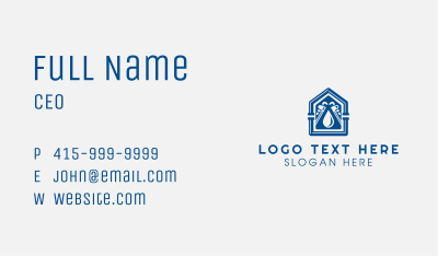 Wrench Pipe House Repair Business Card Image Preview