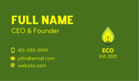 Eco Friendly Leaves Lightbulb Business Card Image Preview