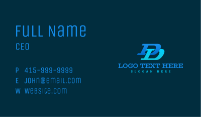 Business Company Double D Business Card Image Preview