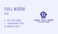 Modern Geometric Camera Business Card Image Preview