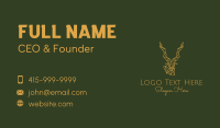 Gold Geometric Antelope Business Card Image Preview