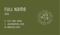 Vegan Leaf Garden Business Card Image Preview