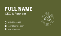 Vegan Leaf Garden Business Card Image Preview