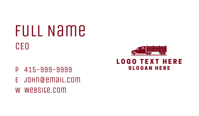 Vintage Delivery Truck  Business Card Image Preview