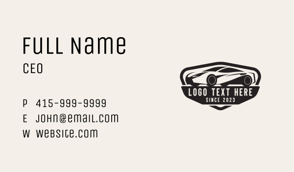 Racing Car Detailing  Business Card Design Image Preview