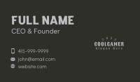 Hipster Vintage Wordmark Business Card Image Preview