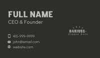 Hipster Vintage Wordmark Business Card Image Preview