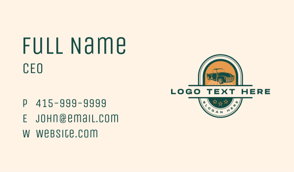 Auto Transport Vehicle Business Card Design Image Preview