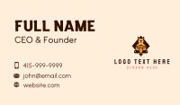 Cute Animal Pizza Business Card Design