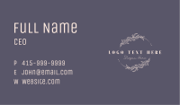 Brand Floral Wordmark Business Card Image Preview