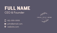 Brand Floral Wordmark Business Card Image Preview