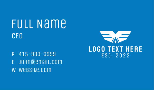 Travel Airline Wings Business Card Design Image Preview