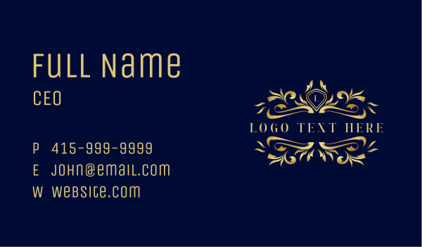 Ornament Luxury Hotel Business Card Design Image Preview