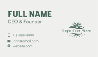 Herbal Leaf Nature Business Card Image Preview