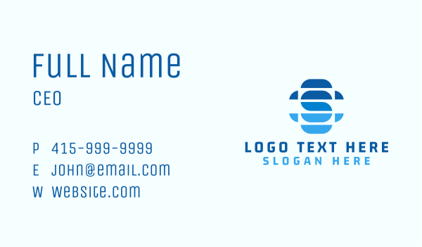 Telecom Tech Letter S Business Card Design Image Preview