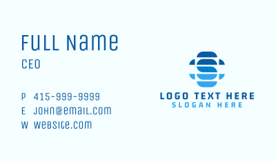 Telecom Tech Letter S Business Card Image Preview