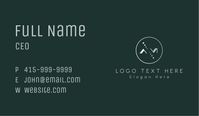 Simple Business Letter AM Business Card Image Preview