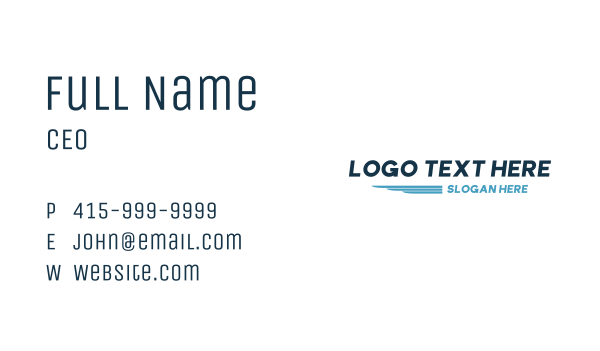 Fast Business Wordmark Business Card Design Image Preview