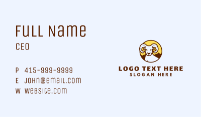 Mountain Goat Ram Business Card Image Preview