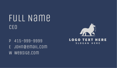 Gray Dog Pet Shop Business Card Image Preview
