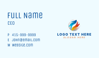 Abstract Water Fire Business Card Image Preview
