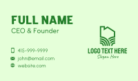 Green Eco Home Business Card Image Preview