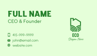 Green Eco Home Business Card Image Preview