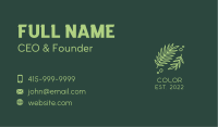 Organic Leaf Garden  Business Card Image Preview
