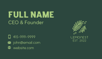 Organic Leaf Garden  Business Card Image Preview