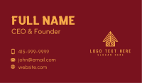 Golden Real Estate House Business Card Image Preview