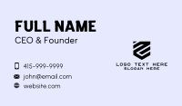 Startup Geometric Shield Business Card Design