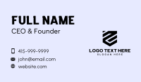 Startup Geometric Shield Business Card Preview