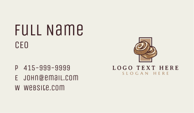 Cinnamon Roll Dessert Business Card Image Preview