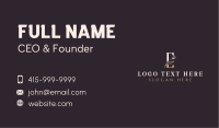 Premium Elegant Floral Letter E Business Card Design