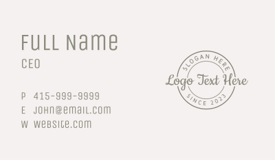 Handmade Fashion Boutique Business Card Image Preview