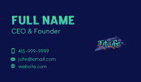 Funky Graffiti Wordmark Business Card Image Preview