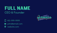 Funky Graffiti Wordmark Business Card Image Preview