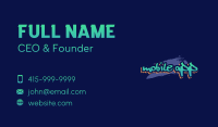 Funky Graffiti Wordmark Business Card Image Preview