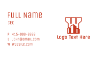 Orange Castle City Business Card Image Preview