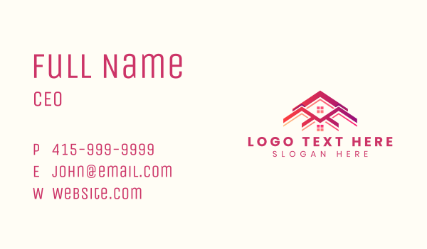 Roof Construction Builder Business Card Design Image Preview