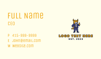 Jackal Businessman Mascot Business Card Image Preview