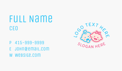 Infant Pediatric Baby Store  Business Card