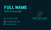 Leaf Arrow Business Business Card Design
