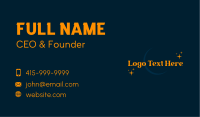 Moon Sparkle Wordmark Business Card Image Preview